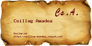Csillag Amadea névjegykártya
