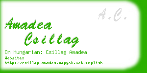amadea csillag business card
